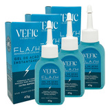 Kit 3 Removedores De Cutículas Instantâneo Flash 45ml Vefic
