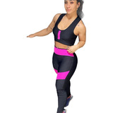Kit 3 Roupos De Academia Calça C/ Tela E Top