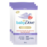 Kit 3 Sabonete Líquido Refil Dove Baby Hora De Dormir 180ml