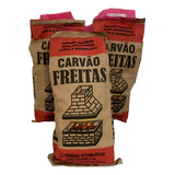 Kit 3 Sacos Carvão Vegetal Briquete P/ Churrasqueira