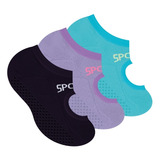 Kit 3 Sapatilhas Feminina Antiderrapante Yoga Pilates Selene