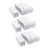 Kit 3 Sensores Sem Fio Ss 200 De Alarme Portas Janelas Ppa