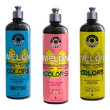 Kit 3 Shampoo Melon Colors Automotivo 1:150 500ml Easytech