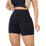 Kit 3 Short Feminino Meia Coxa Suplex Fitness Academia 