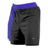 Kit 3 Shorts Academia Futebol Treino