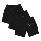 Kit 3 Shorts Bermuda Bebê Infantil Menino Tapa Fralda Verão