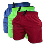 Kit 3 Shorts Esportivo Treino Academia Dryfit Premium