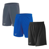 Kit 3 Shorts Esportivo Treino Academia Dryfit Premium