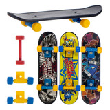 Kit 3 Skate De Dedo Fungerboard