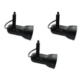 Kit 3 Spot Para Trilho Perfilado Eletrocalha Led E27 Par20