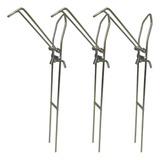 Kit 3 Suporte De Vara Pesca Barranco C/ Regulagem 42cm
