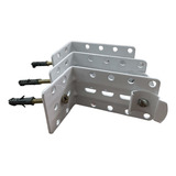 Kit 3 Suporte Em L Para Trilho Suisso Max Simples Completo