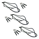 Kit 3 Suportes Parede P Sela Arreio Resistente De Ferro