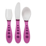 Kit 3 Talher Infantil Inox Nuk Colher Garfo Faca