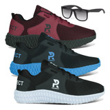 Kit 3 Tênis Masculino Prospect Fly Promoção Oferta + Óculos