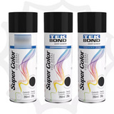 Kit 3 Tinta Aerossol Spray Uso Geral Tekbond Super 350ml
