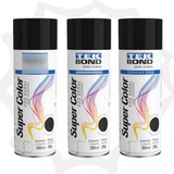 Kit 3 Tinta Spray Aerossol Uso Geral Tekbond Super 350ml