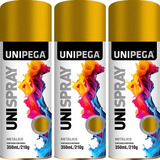 Kit 3 Tinta Spray Metálico Uso Geral Artesanato Madeira Mdf