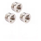 Kit 3 Un Adaptador Parafuso Rosca 1/4 3/8 P/ Tripé Câmeras 