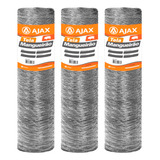 Kit 3 Un Tela Mangueirão Arame Galvanizado Bwg 18 1,00x50m