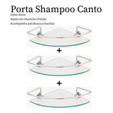 Kit 3 Unid Porta Shampoo De