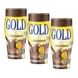 Kit 3 Unidades Achocolatado Gold Diet Vitaminado Sem Açucar