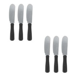 Kit 3 Unidades Espatula Para Manteiga Patê Molho Inox Yazi