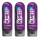 Kit 3 Unidades K-med 2 Em 1 Gel Lubrificante Íntimo 200g