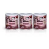 Kit 3 Unidades Pet Delícia Papinha De Frango 320g Filhotes
