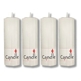 Kit 3 Velas 7 Dias Votiva Branca 260g Parafina Pura Atacado