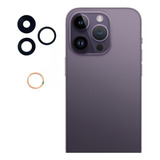 Kit 3 Vidro Lente Camera Traseira iPhone 14 Pro Reposição