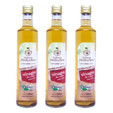 Kit 3 Vinagre De Maçã Orgânico Ac.4,2% Pérola Da Terra 500ml