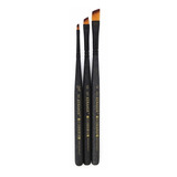 Kit 3 X Pincel Keramik Mini Brush 363 Chanfrado 12/0; 00; 04