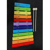 Kit 3 Xilofone Infantil De 12 Notas Dolphin Madeira Colorido