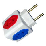 Kit 30 Adaptadores De Tomada Tipo Cubo 10a 20a 4 Saídas 110v/220v
