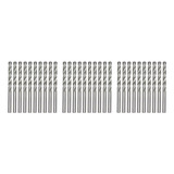 Kit 30 Brocas Aço Rápido 2,5 Mm Polida Para Metal
