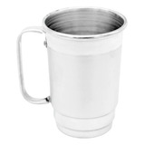 Kit 30 Caneca Borda Polida Escovada Faixa Meio 350ml Chopp