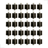 Kit 30 Especial Berço Roller Com Parafuso P/ Lancha Jet Ski Cor Preto