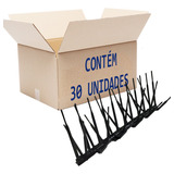 Kit 30 Espícula Preta Espanta Inibe Aves Pombos 10 Metros