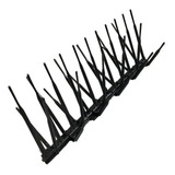 Kit 30 Espículas Anti Pombos Inibe Aves Policarbonato Preto