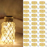 Kit 30 Fio Fada Cordão String Light 2m 20 Leds Branco Quente