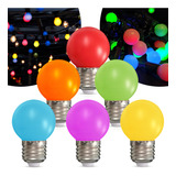 Kit 30 Lâmpadas Bolinhas Led 1w Colorida 110v Ou 220v Cor Da Luz Cores