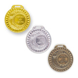 Kit 30 Medalhas Metal 35mm Honra Mérito - Ouro Prata Bronze