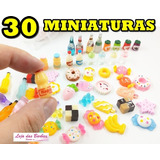 Kit 30 Miniaturas Comida Cozinha Boneca Barbie Blythe Doces