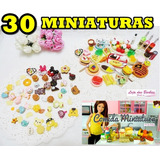 Kit 30 Miniaturas Comida Cozinha Boneca Barbie Blythe Rement