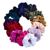 Kit 30 Scrunchies Veludo Amarrador De Cabelo Frufru Rabicó