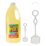 Kit 30 Tubete 13cm + Refil Bolha Bolinha De Sabão 2 Litros
