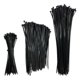 Kit 300 Abraçadeiras Nylon Presilha 15 20 30 Cm Lacre Fita