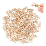 Kit 300 Mini Prendedor Pregador Colorido Natural Drink Tag