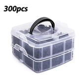 Kit 300 Presilha Grampo Parabarro Parachoque Universal Carro